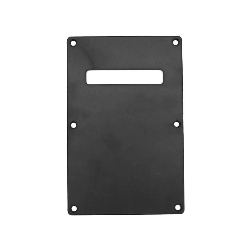 Single Ply Back Plate Rear Tremolo Cover No Screws for Electric Guitar Black 69HD