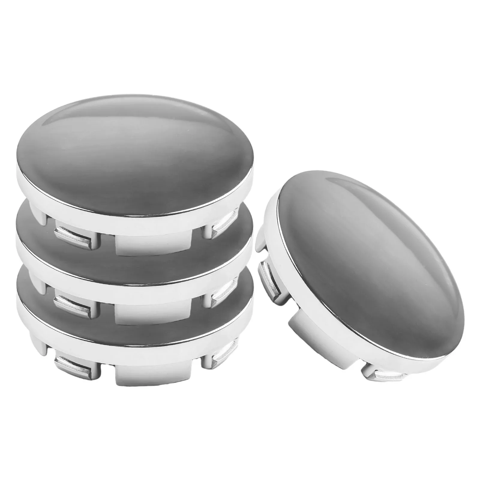 4Pcs ABS Chrome 56mm Car Wheel Center Cap Hub Tyre Rim Hub Cap Cover Modified Hubcap Accessories   Replacement   Wheel    Hub