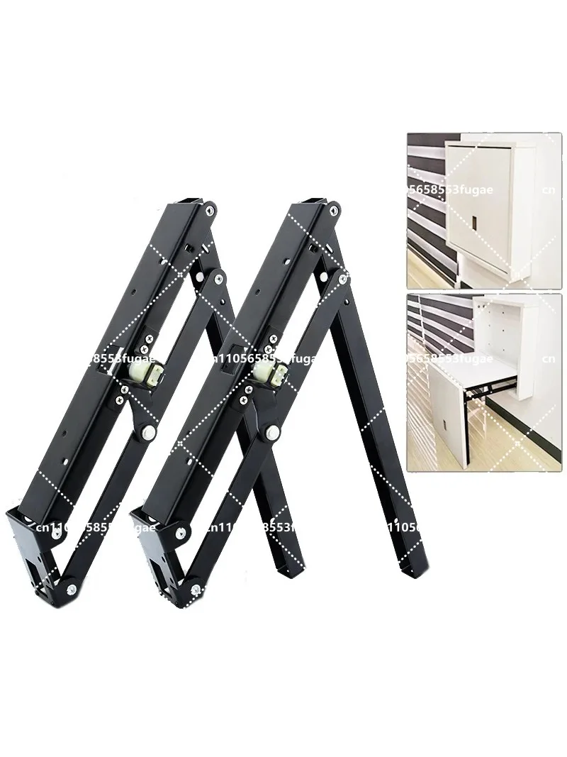 Hidden Wall-Mounted Folding Stool Cold-Rolled Steel Shoe Changing Seat For Living Room