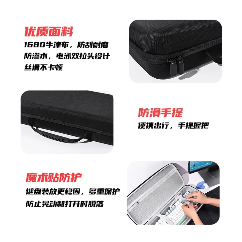 Mifuny toetsenbordorganisator op maat harde schaal Oxford doek 68/87 toetsen toetsenbordtas voor mechanisch toetsenbord spelaccessoires cadeau