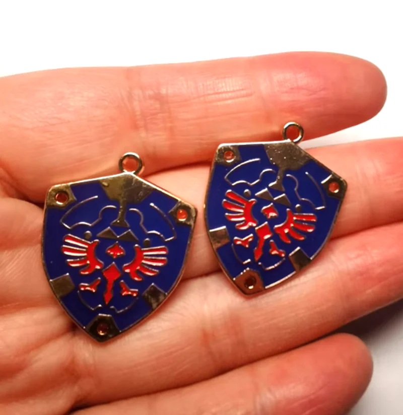 الكثير 10 قطع الكرتون سحر المعادن DIY القرط المفاتيح قلادة صنع المجوهرات المعلقات الملحقات