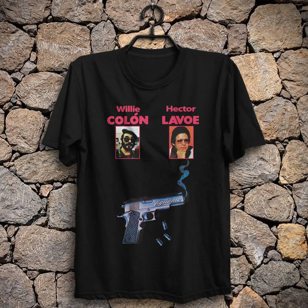 

Willie Colón TShirt Héctor Lavoe Vintage Vigilante latin music Asalto Navideño