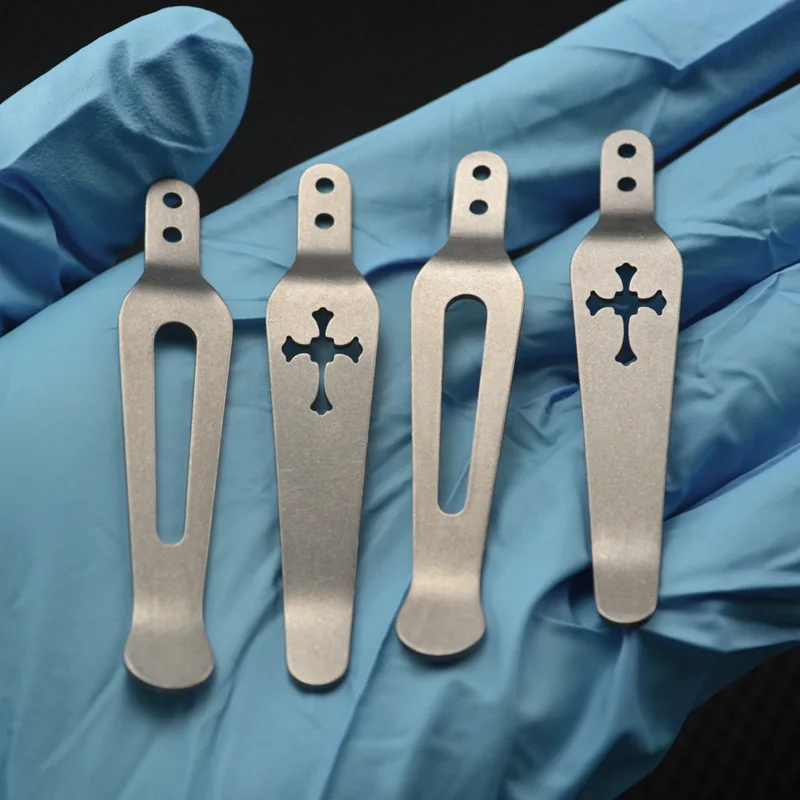 Klips do kieszeni z tytanu klasy 5 – precyzyjnie obrabiany CNC, do XM18, ZT0055 i ZT0560, głębokie noszenie, zamiennik EDC