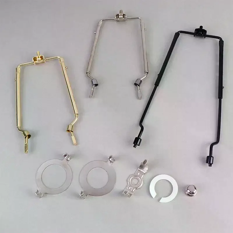 7 8 9 10 Inch Lamp Shade Harp Holder Fit Both Standard Lamp Rod And E26 E27 Light Base Fitter Adapter Converter Set