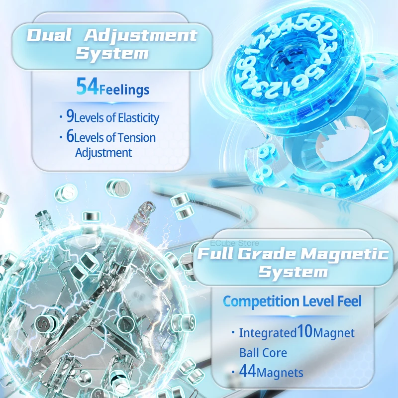 [ECube] MoYu Ivy Cube Core Magnetic Toys Magic Cube Dual Adjustment Maple Leaf Shape Speed Puzzle Turning Education Kids Toys
