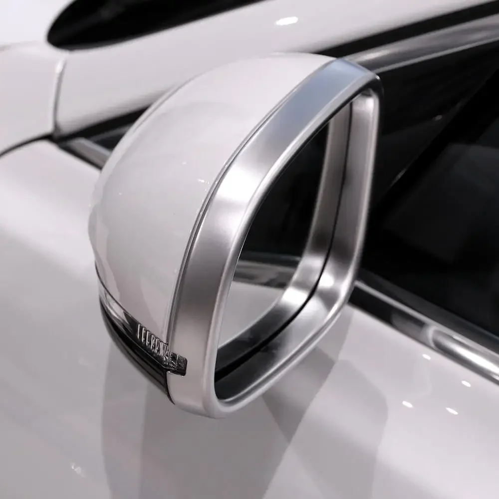 ABS Silver Exterior Side Rearview Mirror Frame Trim Cover For Jaguar XE 2015-20 / XF 11-2020 XJ/XJL 2010-2016 Car Accessories