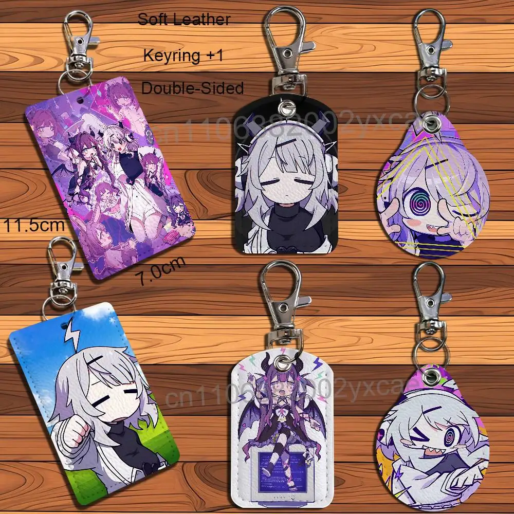 game Yunyun Syndrome Rhythm Psychosis Cartoon Singer Anime Card Keychain Fashion Pendant Bag ID Door Card Case Bus Card Cute