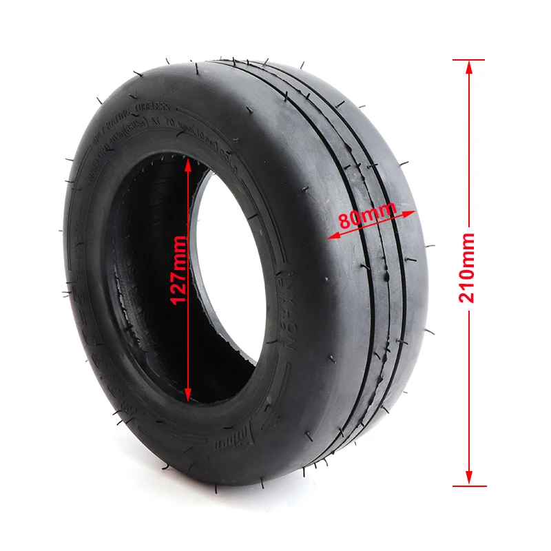 80/60-5 pneumatico ruota anteriore per Ninebot Gokart Pro Kart Kit pneumatico esterno vuoto Tubeless parti di pneumatici lisci