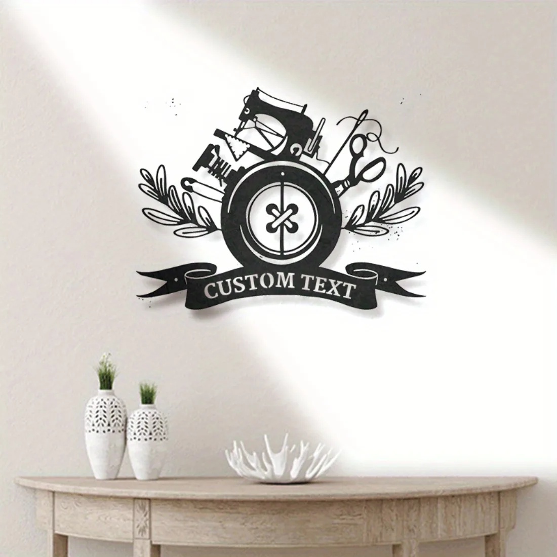 Arte de pared de metal acolchado hecho a mano único: decoración de sueños para sala de coser, regalo de cumpleaños para el día de la madre inestable para entusiastas de la artesanía.