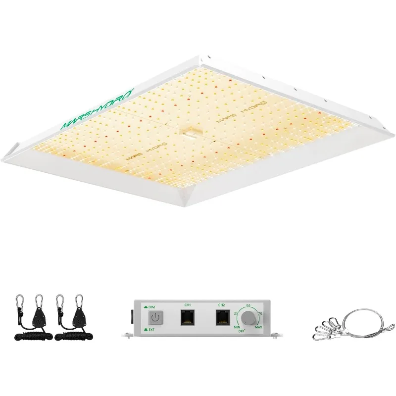 2024 New TSW2000 LED Grow Light 300W Dimmable Daisy Chain Full Spectrum Grow Light 3x3/4x4ft