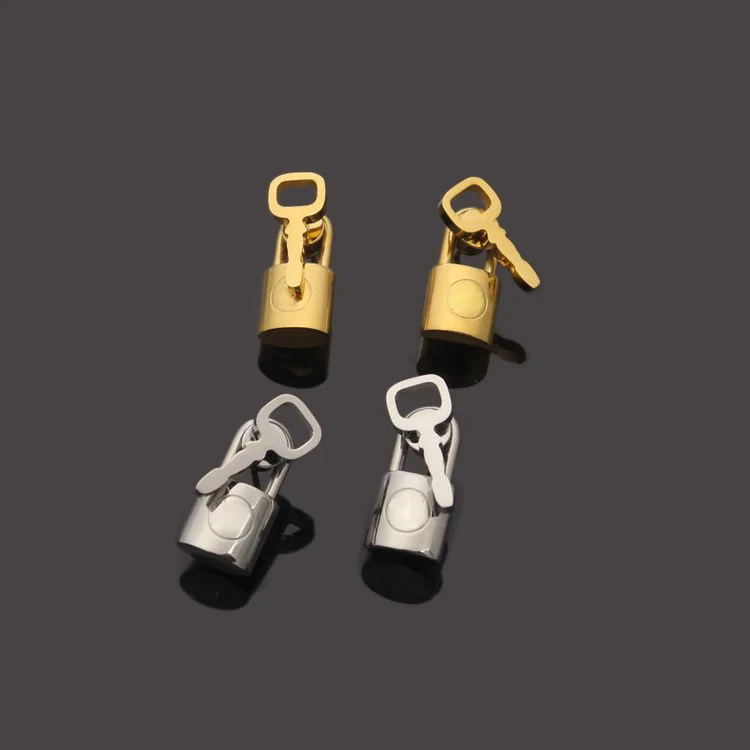 

Fashion boutique new lock head key earrings