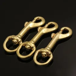 1PC Brass Swivel Bolt Snap Hook Swivel Eye Trigger Clasps for Leather Craft Bag Pet Dog Rope Leash Clips