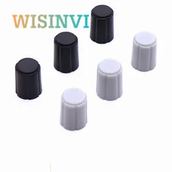 10PCS plastic knob for KY-040 360 Degrees Potentiometer Rotary Encoder ABS Type D Half Shaft Hole Caps Knob 6mm A15 Sensor