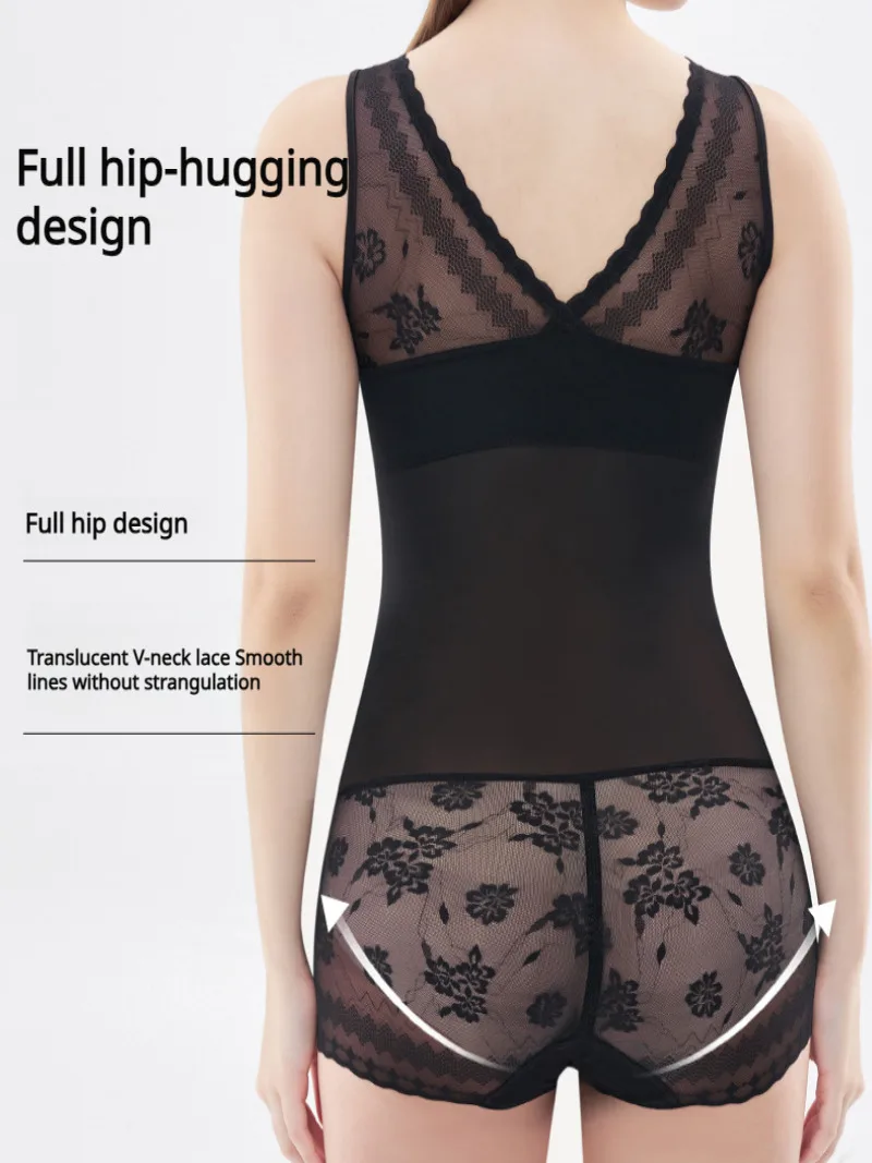 مشد جسم نسائي قطعة واحدة مع حمالة صدر ، ملابس داخلية غير ملحومة ، بدلات جسم رفيعة جيدة التهوية ، شد الخصر ، تحكم في البطن ، صديقة للجلد #3