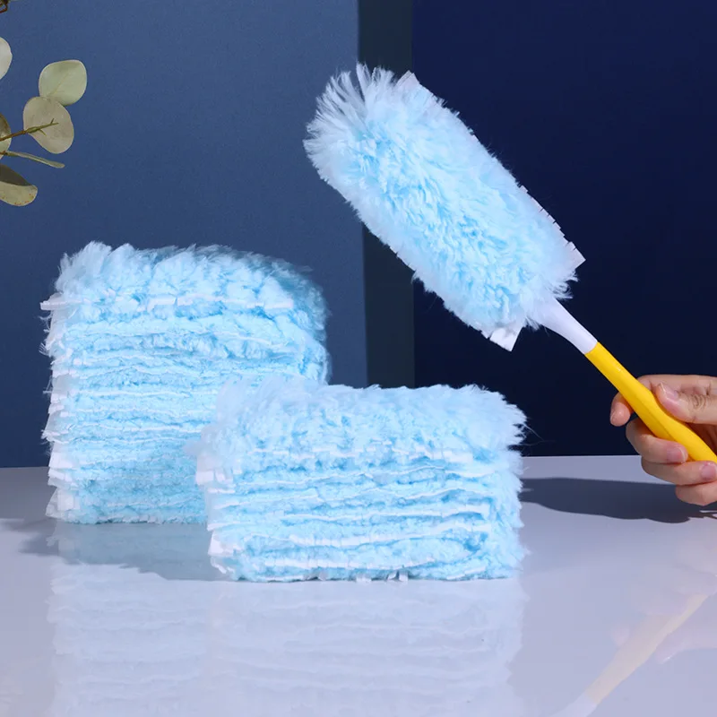 Double sided 360 ° electrostatic dust duster is used for large-scale cleaning of dust, spider webs, and disposable dust collecto