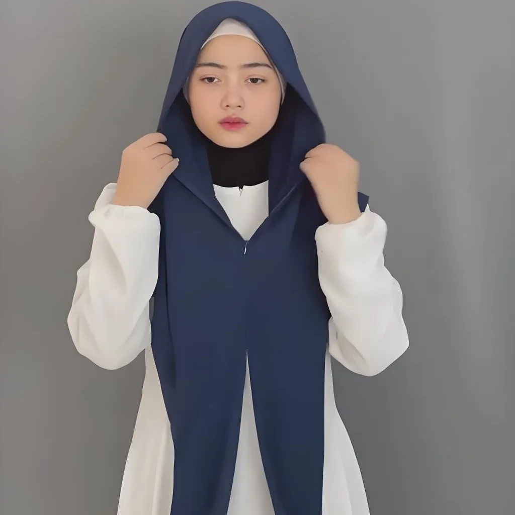 

New Summer Chiffon Amira Muslim Women Zipper Headscarf One Piece Prayer Hijab Eid Ramadan Niqab Islam Head Wrap Shawls Nikab Hat