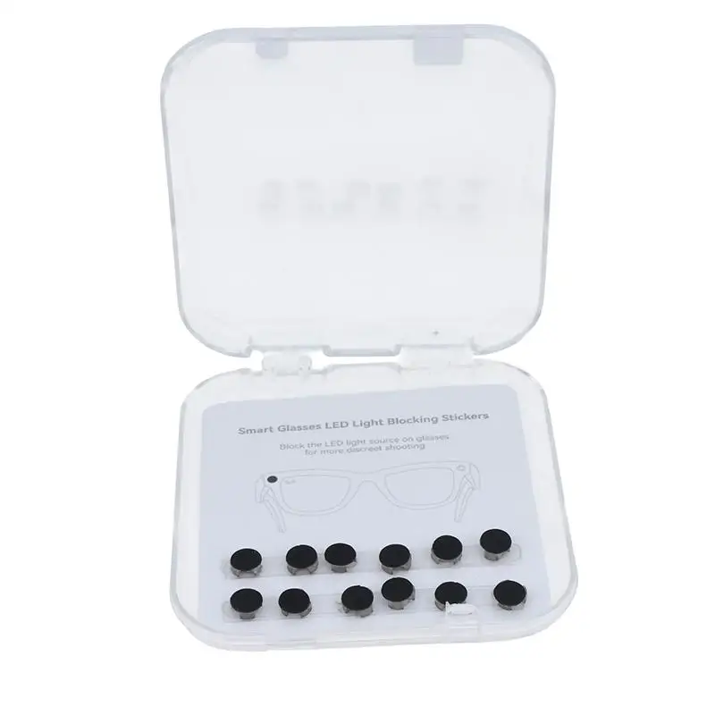 12Pcs Silicone Light Shield Stickers For Glasses LED Blocking Side Covers Reusable Eye Protection Accessories