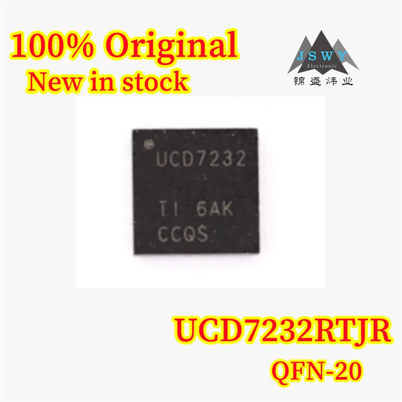 

(5/20PCS) 100% New UCD7232RTJR UCD7232 QFN-20 Dual High-Speed ​​MOSFET Driver, In Stock, Original Chipset