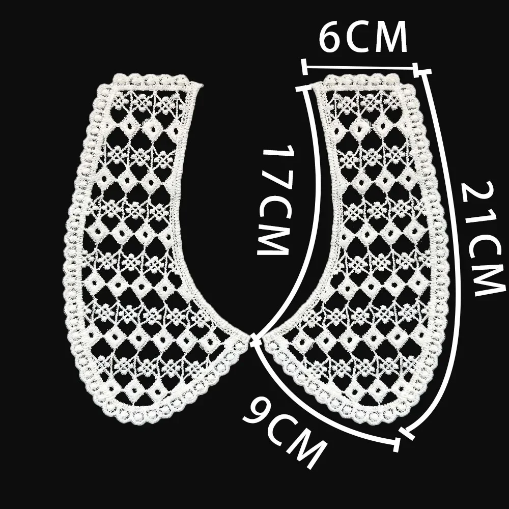 Wholesale sales of 1-10 pieces Black and white embroidery hollowed out Shredded milk decoration DIY sewing lace accessories