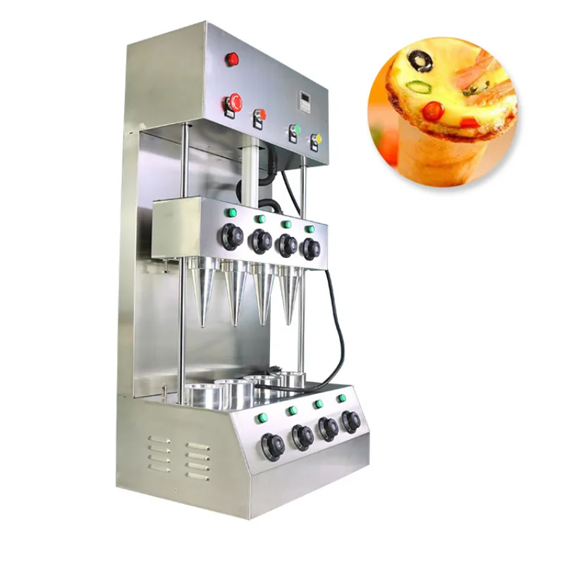 

2023 Latest pizza pizza in a cone making and baking machine for machine set beautiful