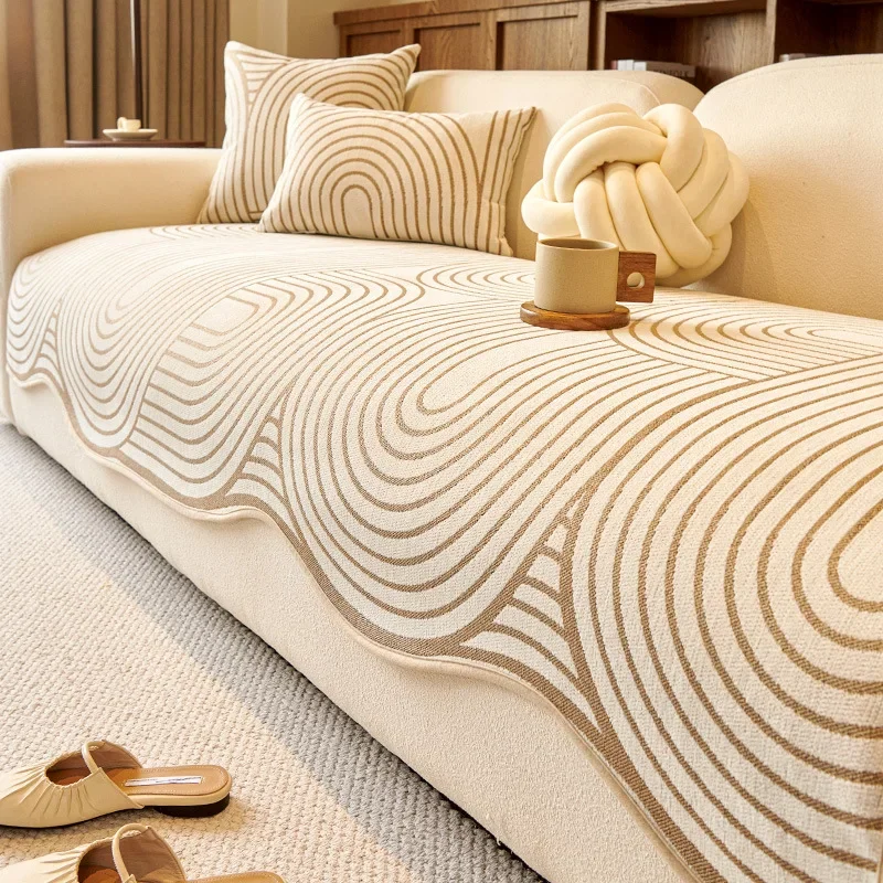 

Irregular Chenille Sofa Cover for Living Room Anti-slip Sofa Towel Four Seasons Universal Couch Blanket Furniture Protection소파커버