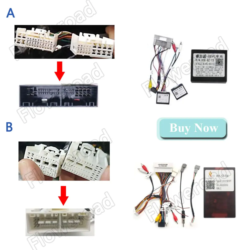 

Car Radio Power Cable And Canbus Decoder For Hyundai KIA High configuration