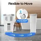 

Movable Household Laundry Basket Bathroom Clothes Storage Basket With Wheeled