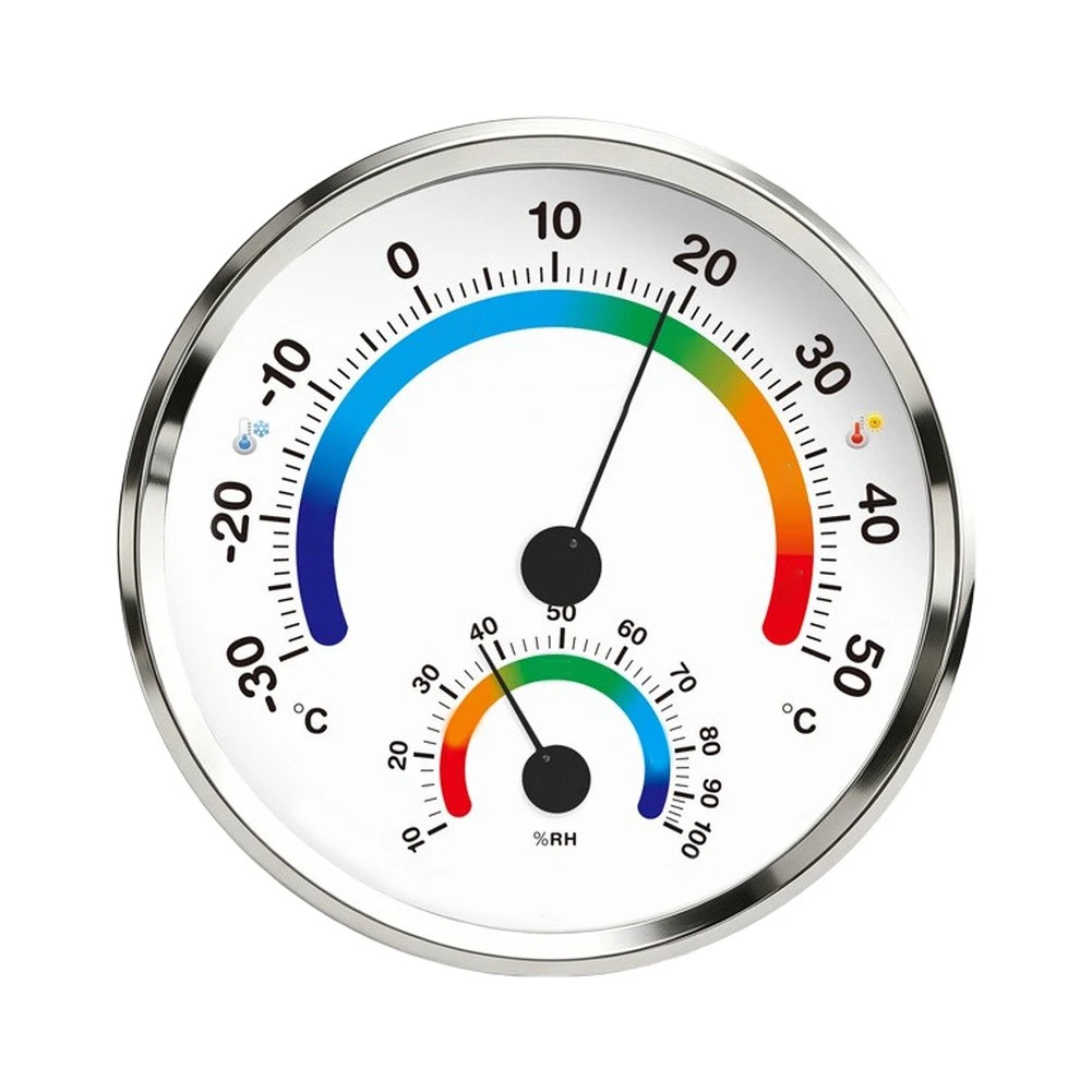 Battery-Free Analog Thermometer Hygrometer High Precision For Dual Analog Hygrometer Temperature Gauge For Outdoor Garden