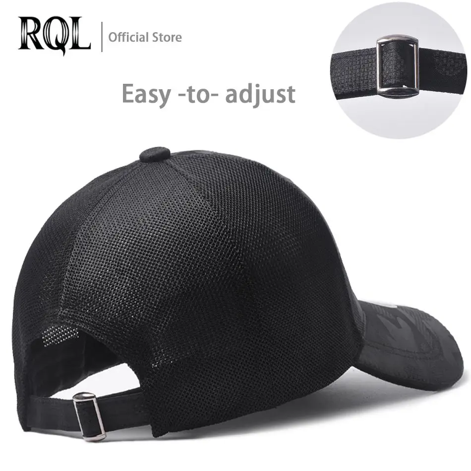 2021 Men\'s Caps Summer Autumn Baseball Cap For Men Black Solid Male Sun Hat Embroidery Totem Adjustable Snapback Trucker Hat