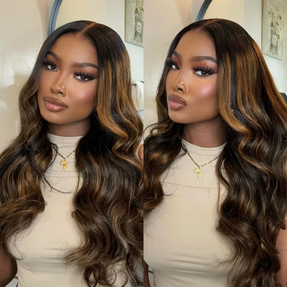 Body Wave 13×6 Lace Front Pruiken Menselijk Haar Hoogtepunt Transparant 220 Dichtheid Pre Geplukt Met Baby Haar Frontale Pruik voor Vrouwen 1B30