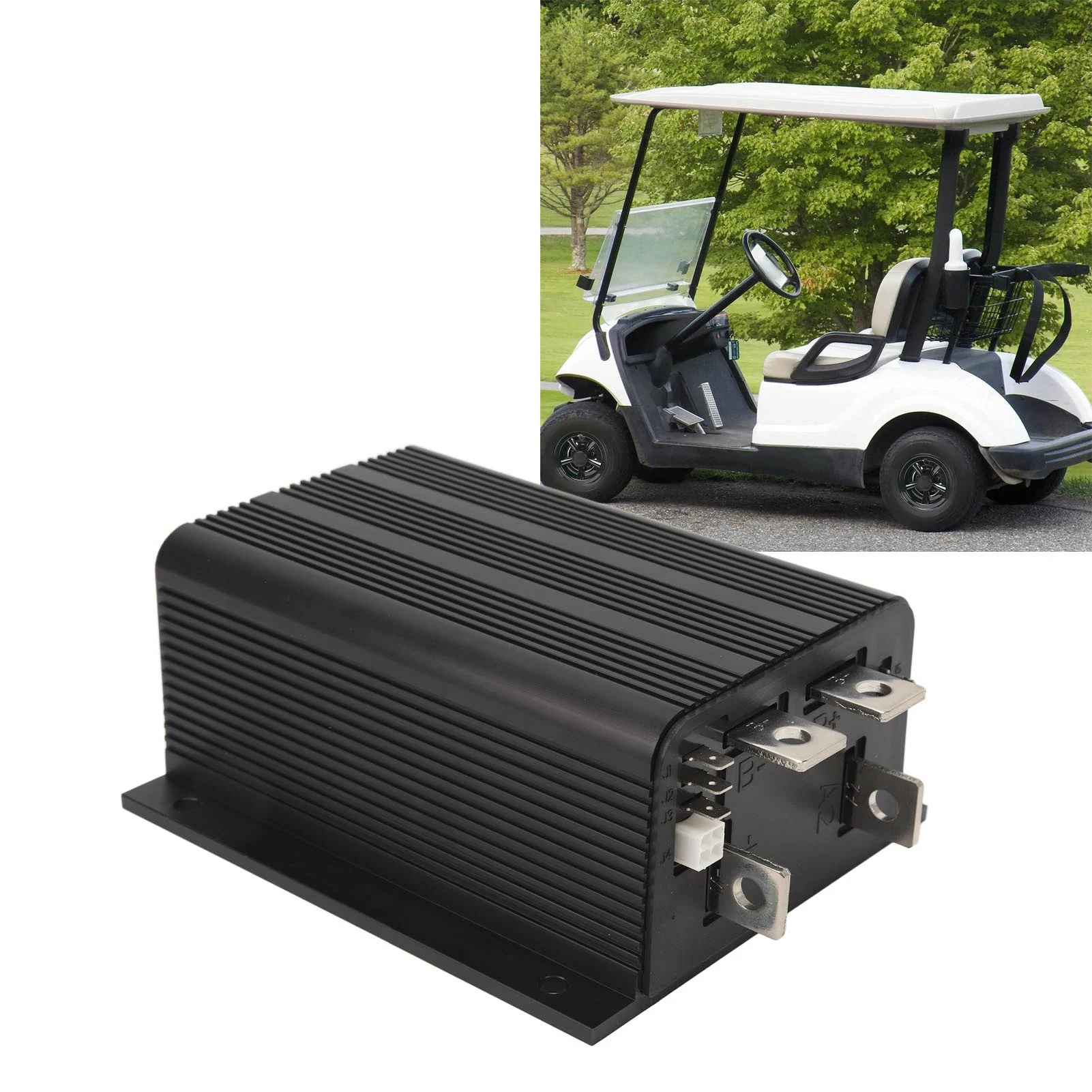 استبدال وحدة تحكم بمحرك تيار مستمر مرن ، وحدة تحكم بعربة الجولف ، P1204M ، 36V إلى 48V ، 325A