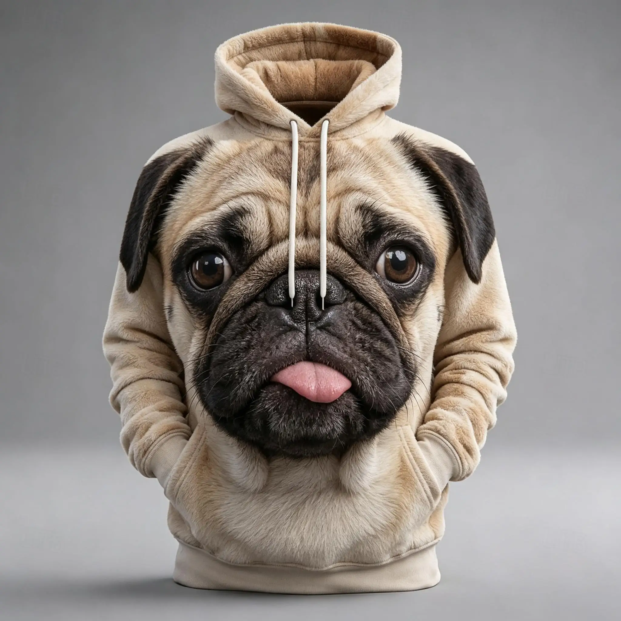 Men's Hoodie 3D Realistic Cute Penguin Face Print Long Sleeve Pullover Sweatshirt for Animal Lovers Winter Warm Wear