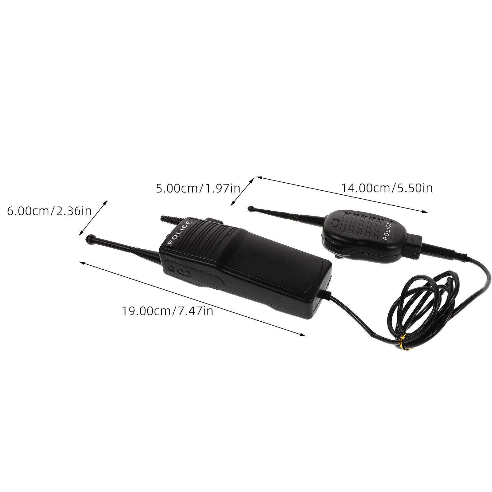 Police Pretend Play Walkie Talkie Prop Kids Dress Up Accessories Role Play Police Radio Simulation Halloween Costume Gear