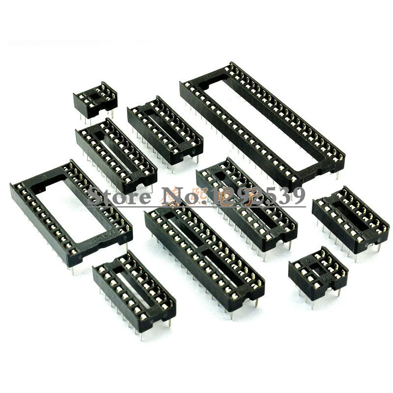 10PCS IC Sockets DIP6 DIP8 DIP14 DIP16 DIP18 DIP20 DIP28  DIP32 pins Connector DIP Socket 6 8 14 16 18 20 24 28 32 pin