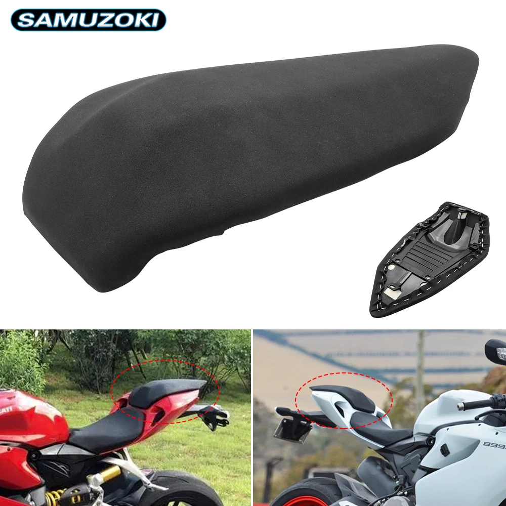 Motorcycle Black Seat Rear Pillion Passenger Rear Seat Assy For Ducati 899 1199 Panigale /S/R 2012 2013 2014 2015 2016