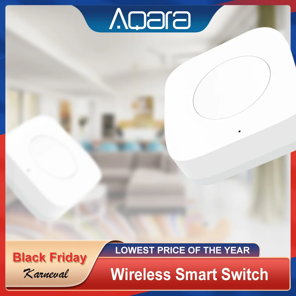 Aqara Smart Wireless Switch Wall Push Button  Scene Switch One Key Control  With/Without Gyro Smart Remote Intelligent Linkage