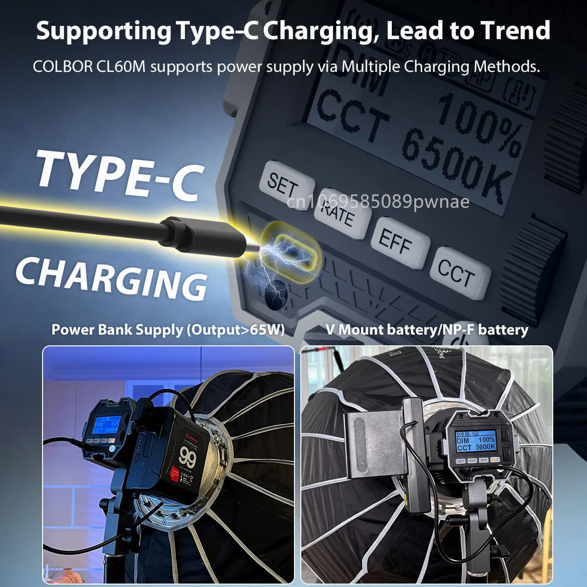 Moman – éclairage de scène Led pour Studio Photo, éclairage de Streaming pour photographie, CL60M