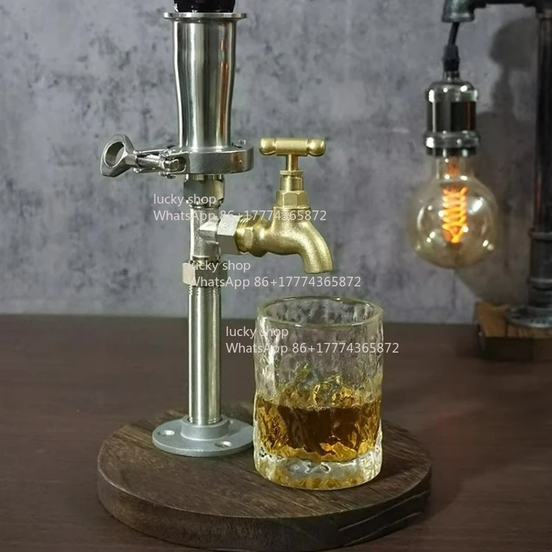 

Кувшин-диспенсер для вина, винтажный, из нержавеющей стали