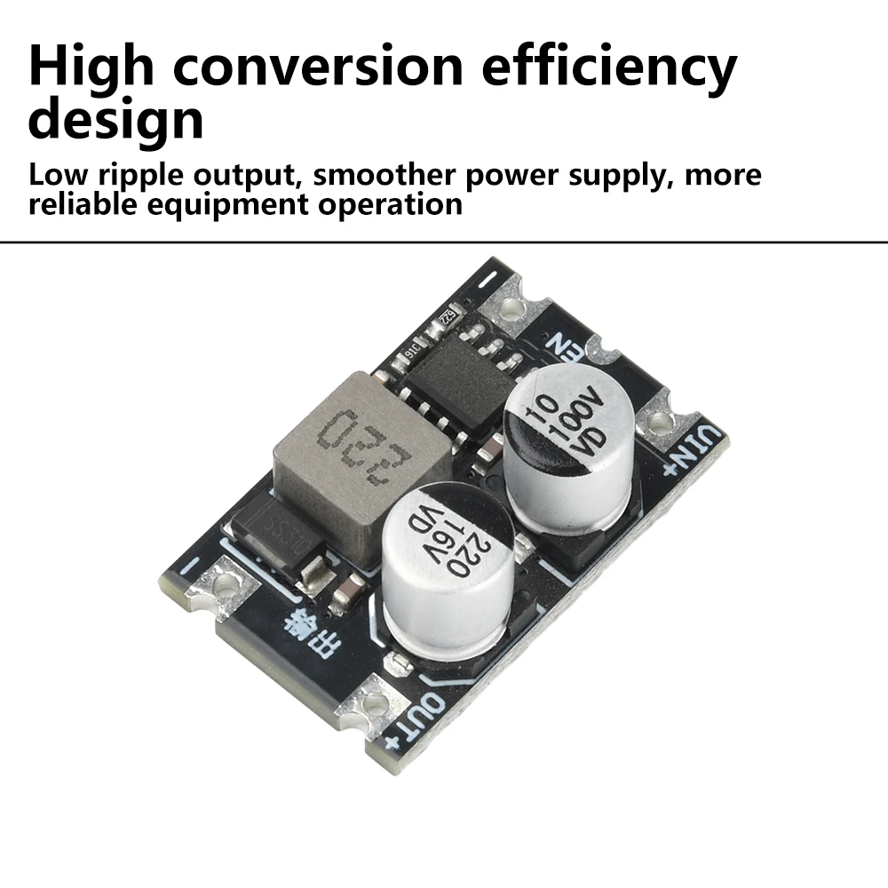 DC 6~80V bis 3,3/5/12V 1,2A Step-Down geregeltes Modul Hocheffiziente Konvertierung Stromversorgungsplatine mit geringer Welligkeit