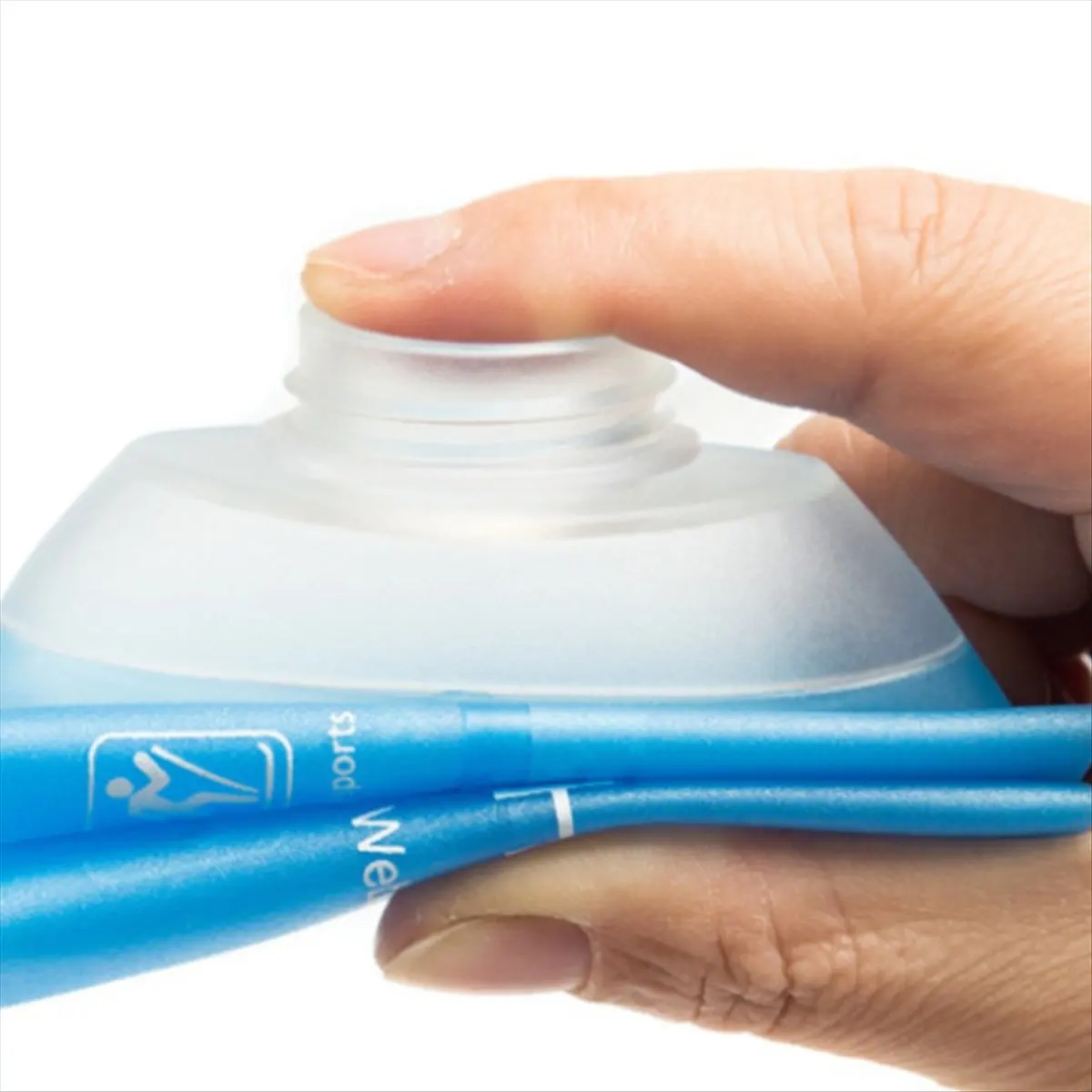 

Okay 500ml Soft Flask,TPU Foldable Soft Water Bottle for Hydration Pack, Folding Water Bottle for Hiking Cycling Climbing A