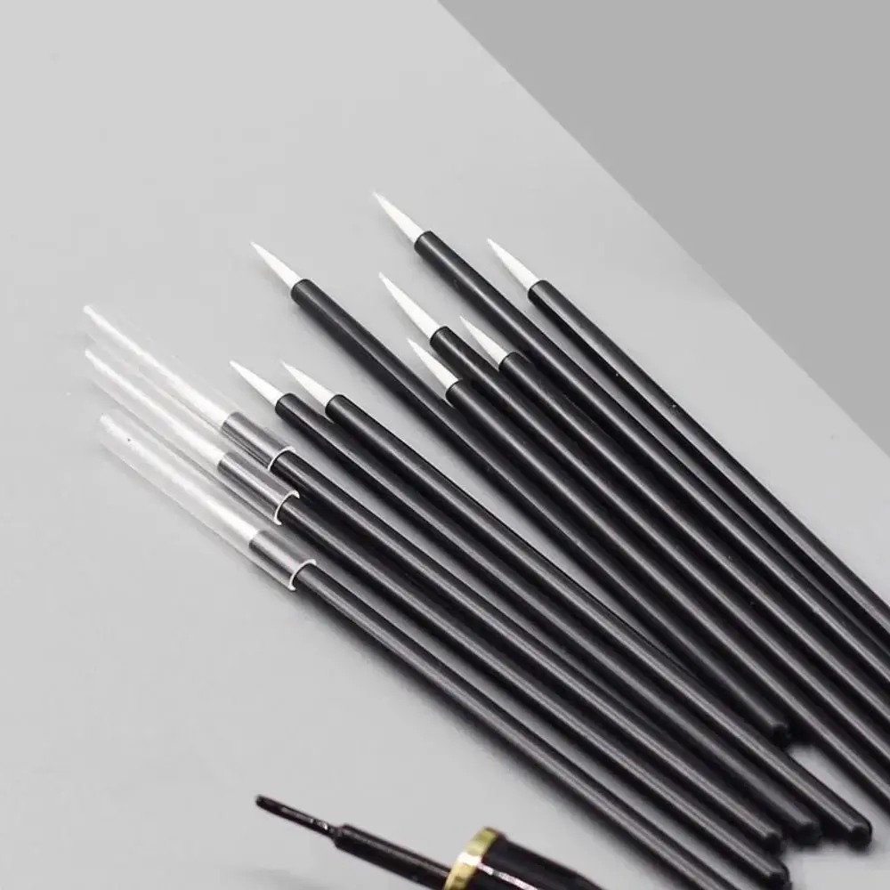 50/100Pcs Eyelash Micro Disposable Eyeliner Brush Precision Super Fine Lip Liner Contour Brush Individual Professional Women