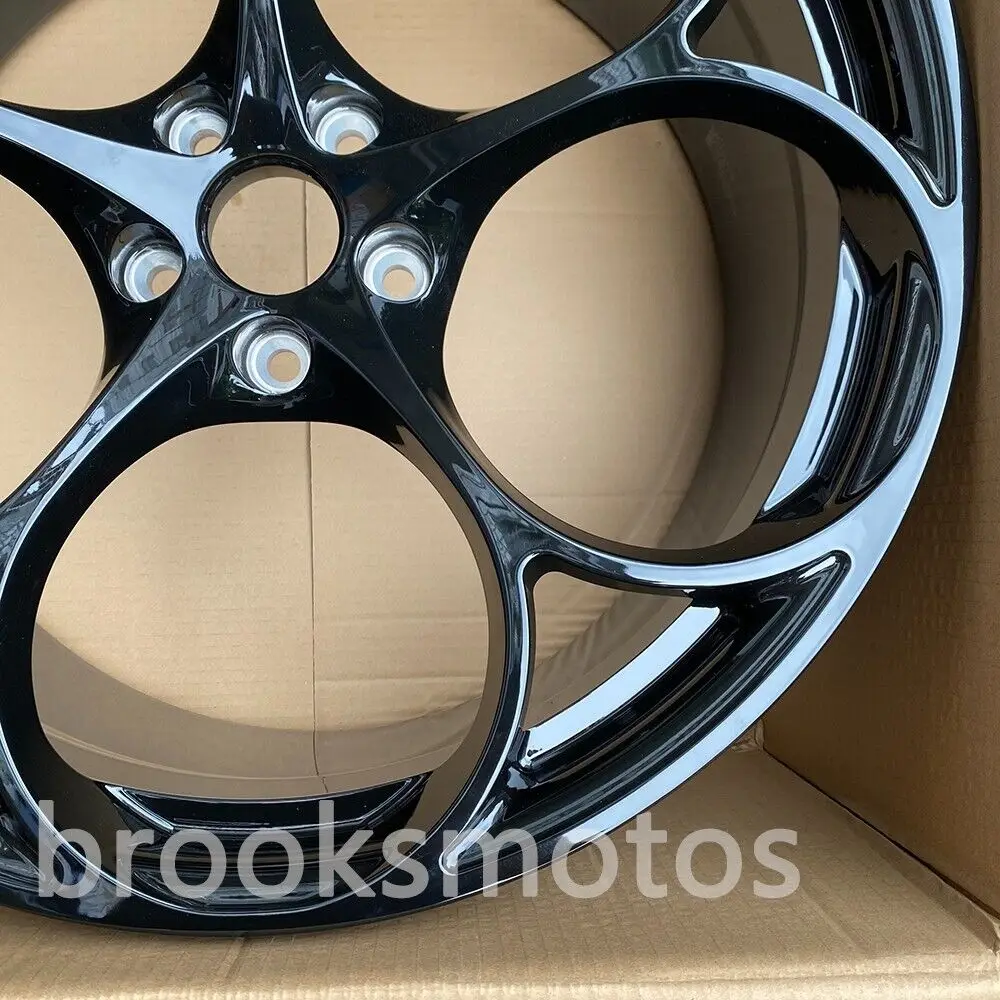 20" STAGGERED GLOSS BLACK STYLE FORGED WHEELS RIMS FIT 2013+ PORSCHE CAYMAN 981
