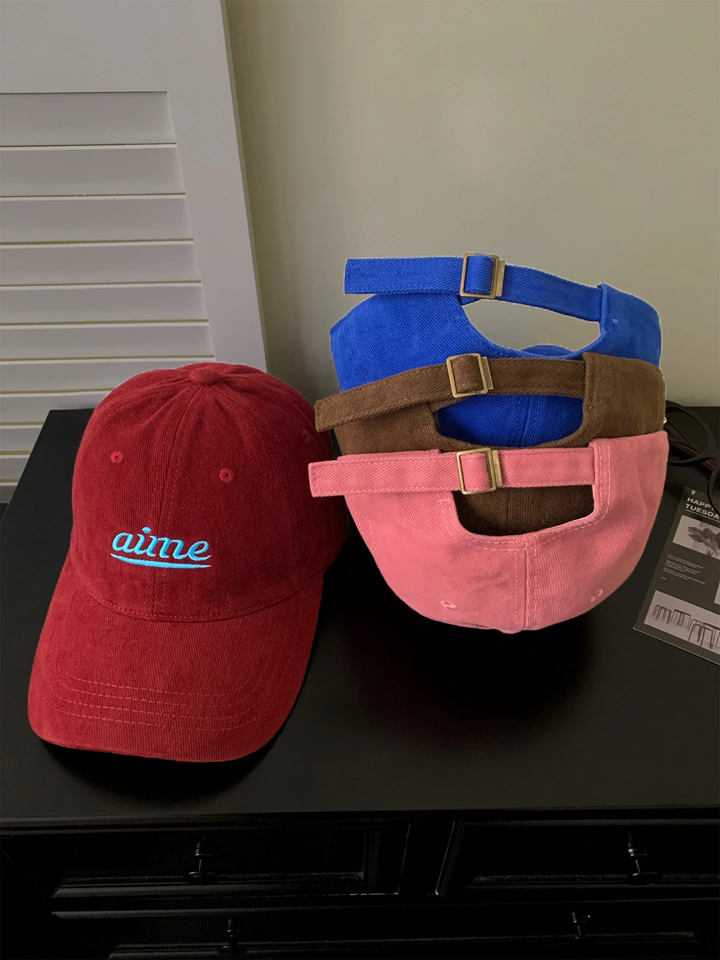 High Quality Simple Letter Embroidery Soft Top Baseball Cap Women's New 2026 Wide Brim Duckbill Hat Adjustable round Top