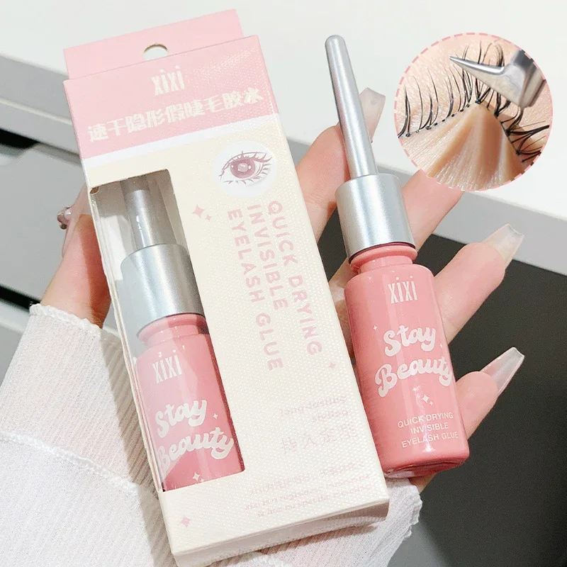 مقاوم للماء سريعة الجافة غير مرئية كاذبة رمش الغراء التصميم شفافة الطبيعية وهمية الرموش تمديد الغراء ماكياج ذاتية اللصق