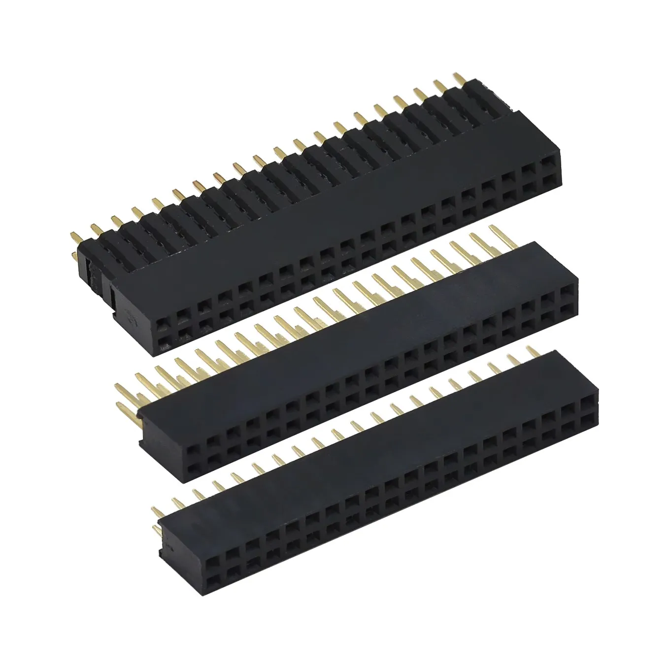 2*20 three-layer heightened-pitch 2.54mm GPIO heightened-row female seat Suitable for Raspberry PI 3B 3B+ 4B