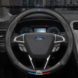 Silicone Car Steering Wheel Cover Elastic Protetive Cover Auto interior Silica Gel Covers  for Fords 2 3 4 5 MK 2 6 7 Ranger