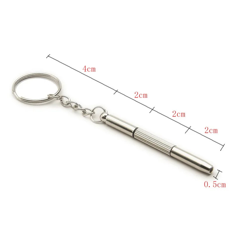 New Glasses Screwdriver Eyeglass Screwdriver Watch Repair Kit with Keychain Portable Hand Tools Precision Screwdriver Tools