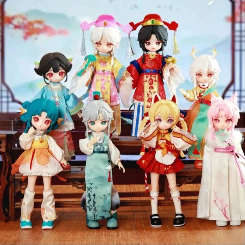 

Подлинная серия Nagi Beast Step Wind Chant Mystery Box 1/12, электронная кукла Bjd для домашних животных, подвижная модель куклы, орнамент, слепая коробка