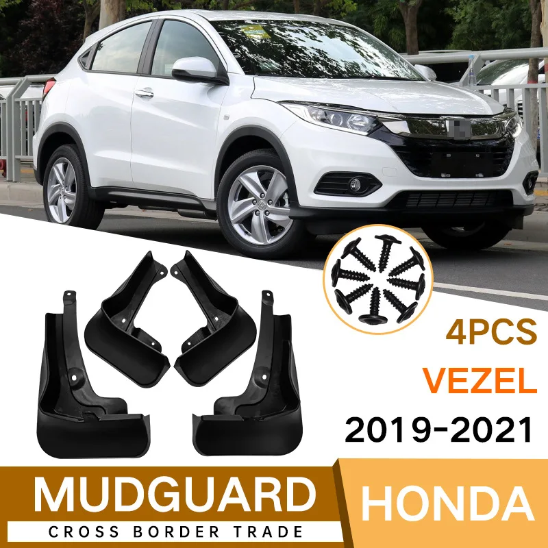 Mud Flaps  For Honda Vezel HRV Sport2019-2021 MudFlaps Front Rear Fender Car Accessories