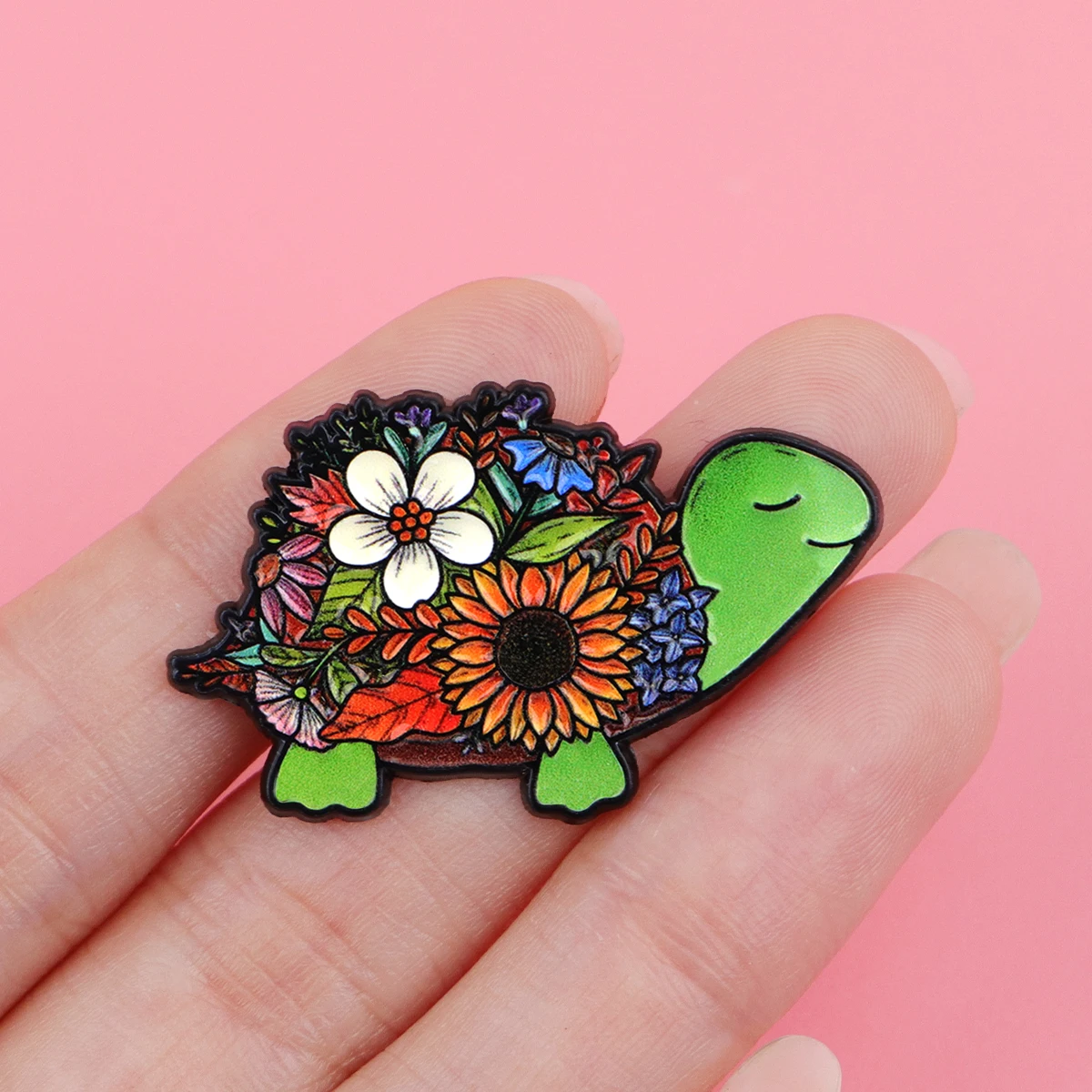 Pancake & Flower Turtle Enamel - Supply Florist review and price